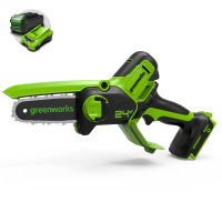 Цепная мини-пила Greenworks 24V G24MCS10 (10 см) аккумуляторная в Тольятти